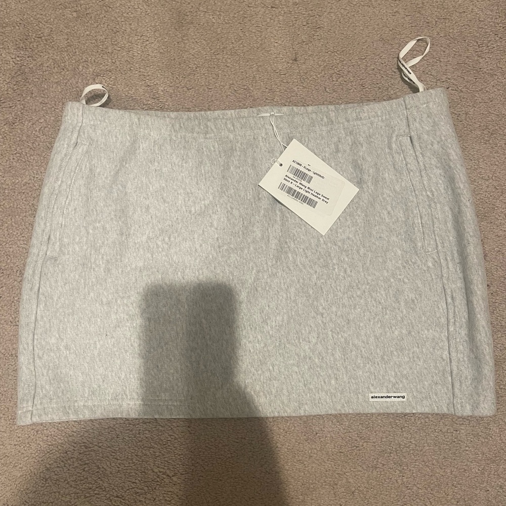 Alexander Wang Mini Logo Sweat Skirt (Never Worn)